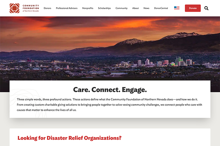 Community Foundation of Northern Nevada homepage
